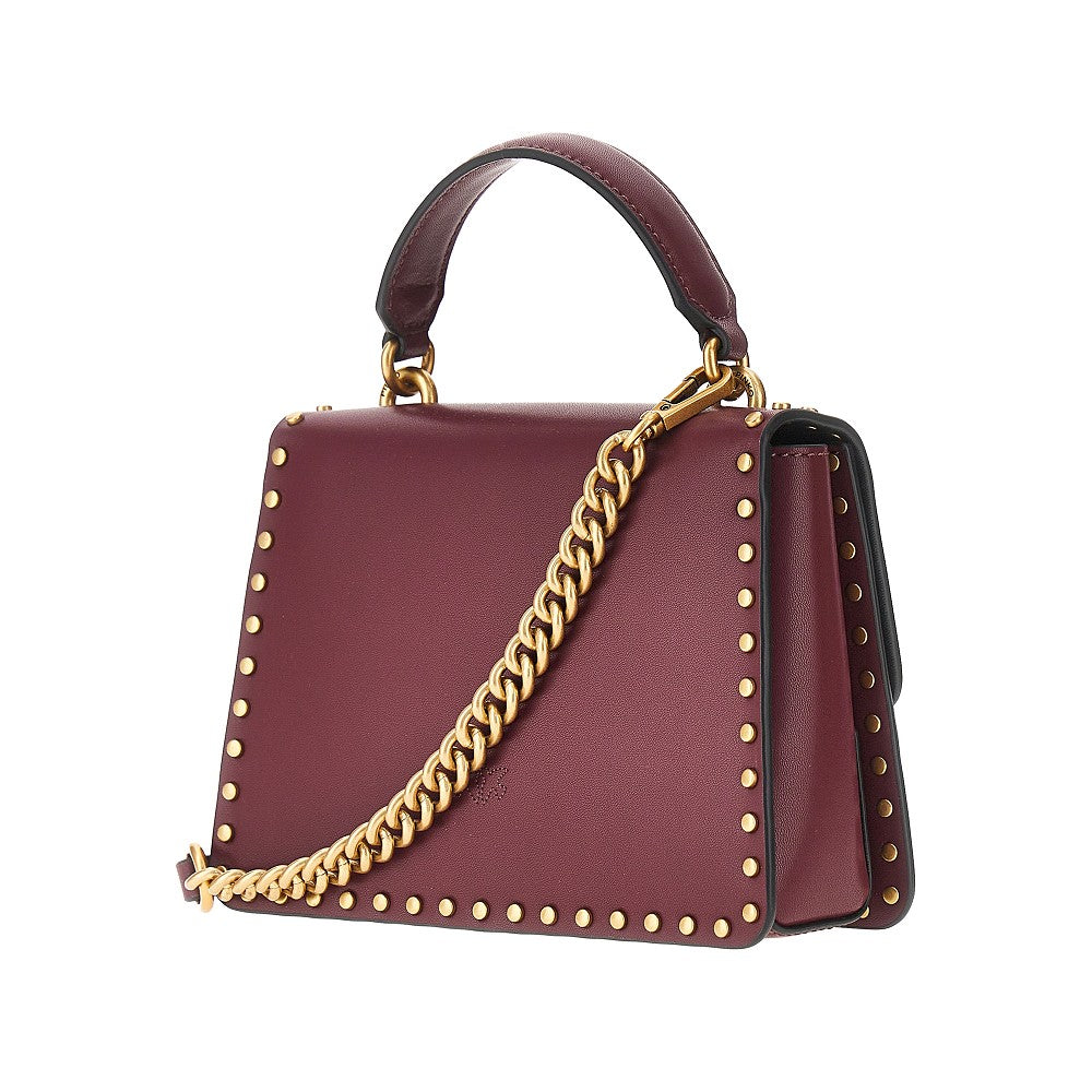 PINKO Studded Mini Love Bag One top-handle bag