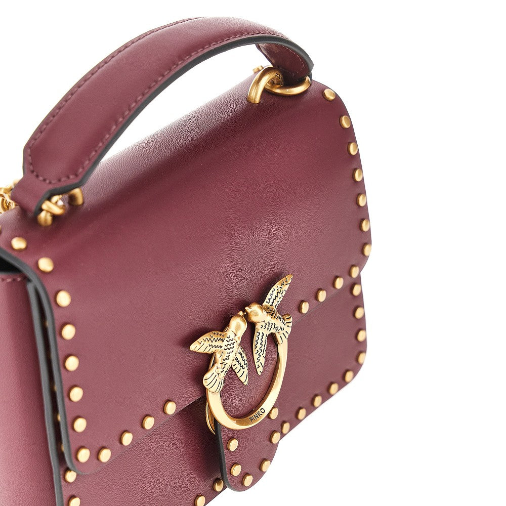 PINKO Studded Mini Love Bag One top-handle bag