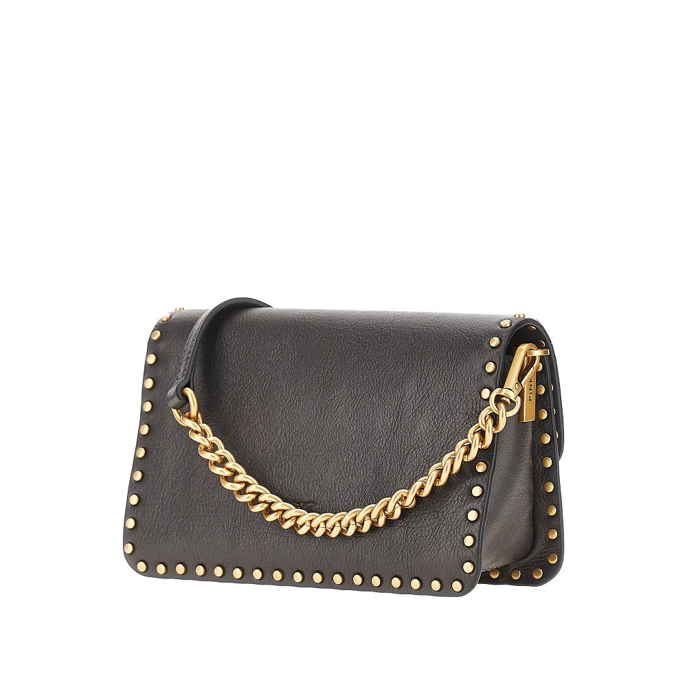 PINKO Small 'Love One Slouchy' bag with studs