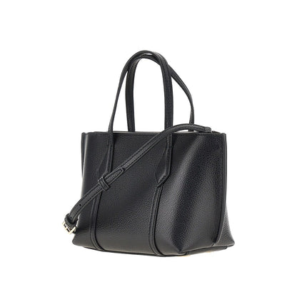 TORY BURCH Grained leather 'Perry' mini shopping bag