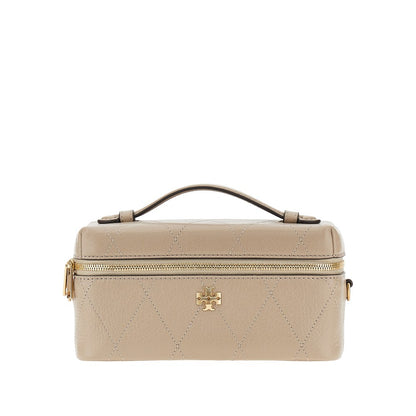 TORY BURCH Quilted leather 'Charlie' beauty case bag