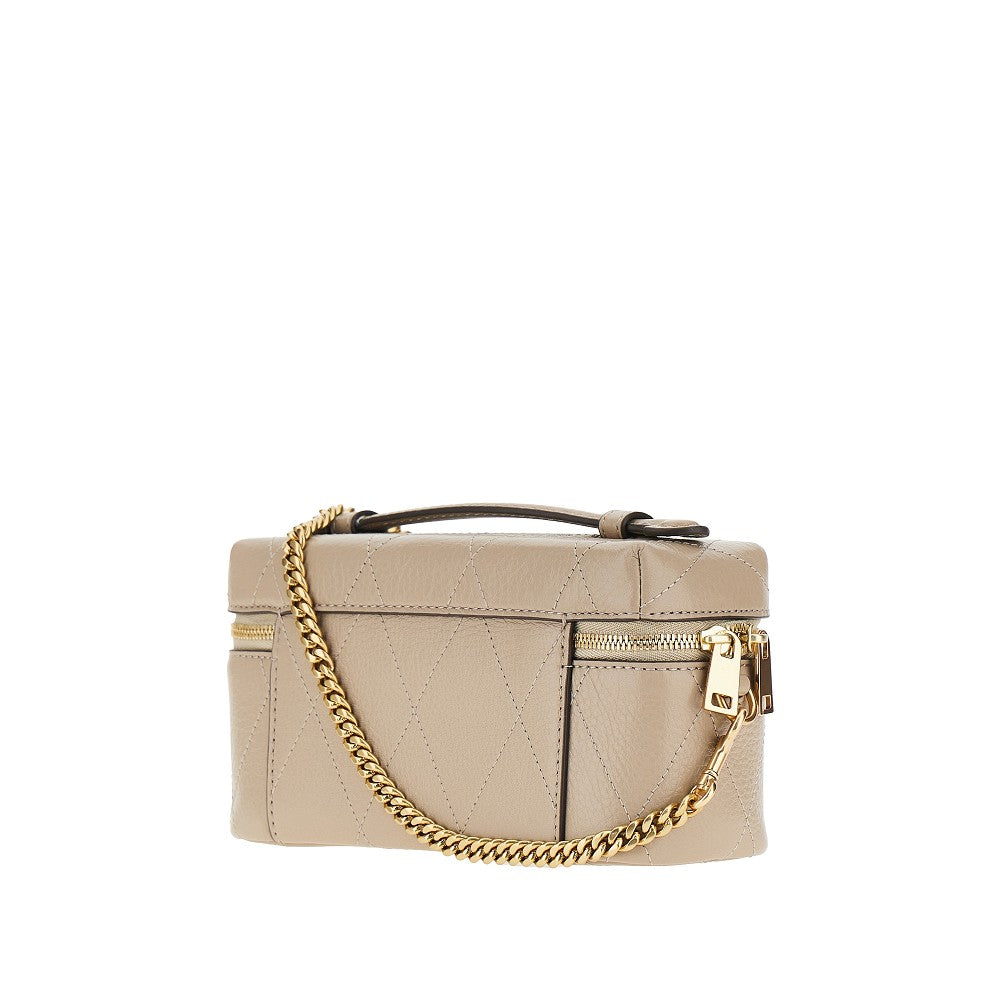 TORY BURCH Quilted leather 'Charlie' beauty case bag