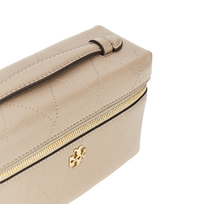 TORY BURCH Quilted leather 'Charlie' beauty case bag