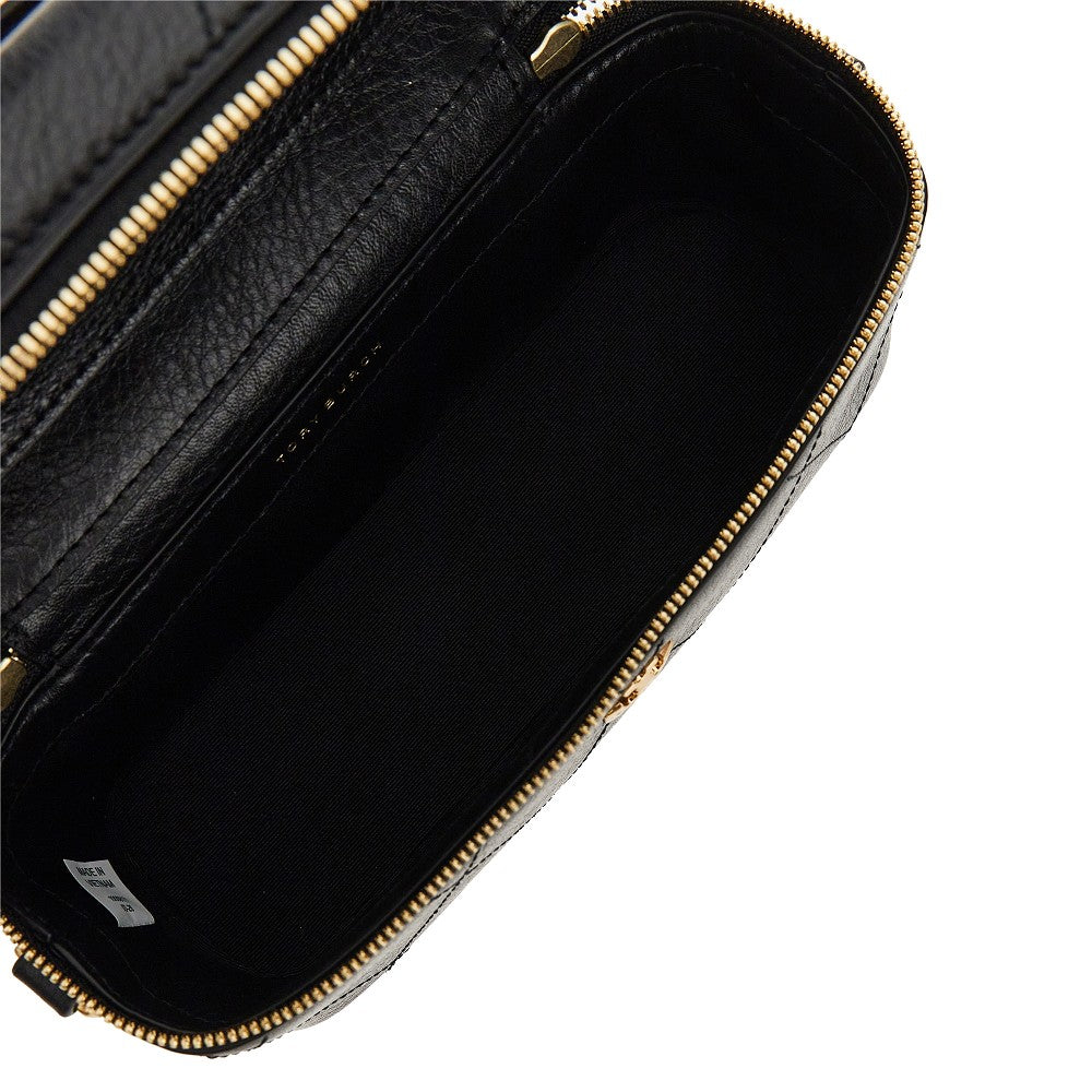 TORY BURCH Quilted leather 'Charlie' beauty case bag