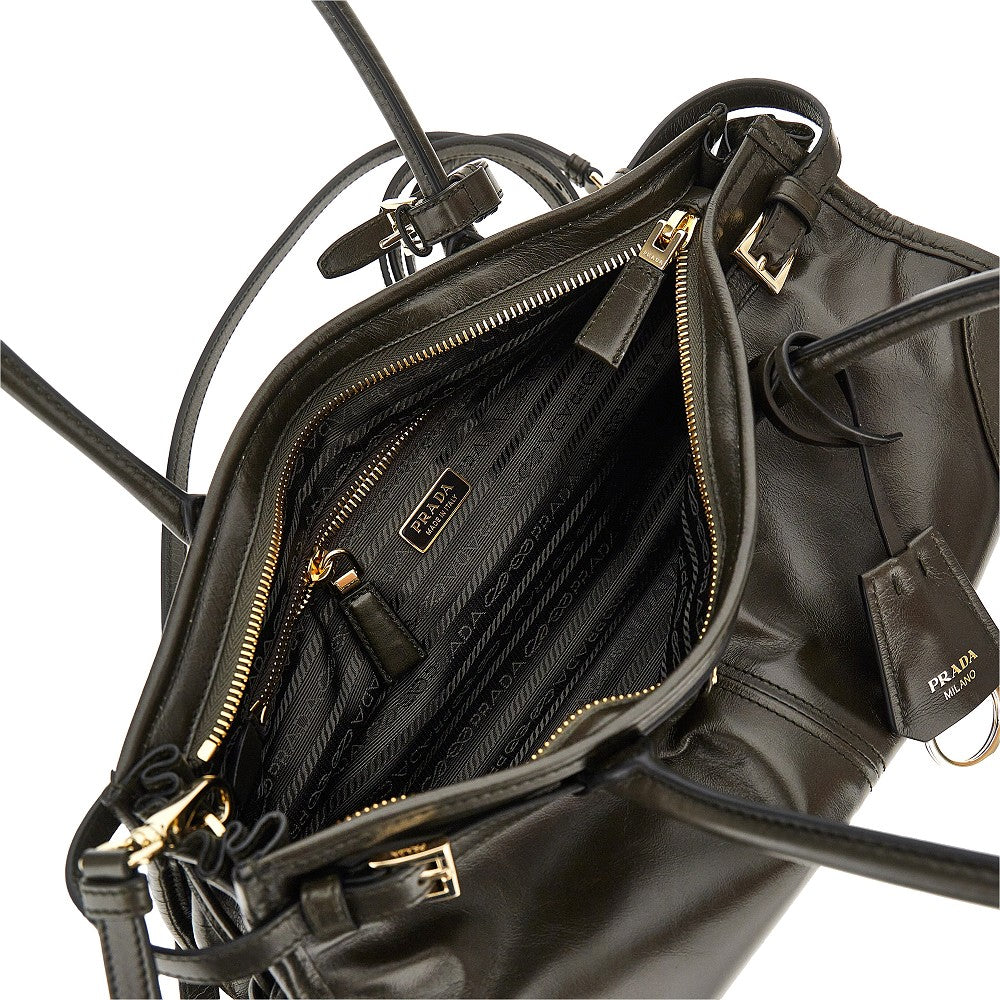 Prada Shiny leather medium 'Prada Bonnie' bag