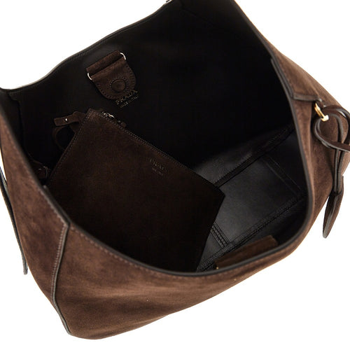 Prada Suede leather large 'Prada Boogie' bag