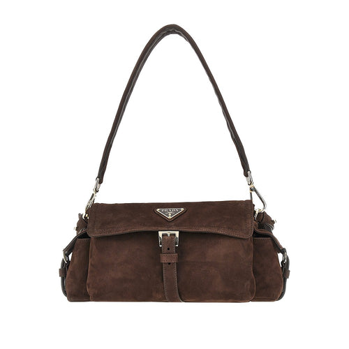 PRADA Suede leather medium 'Prada Explore' bag