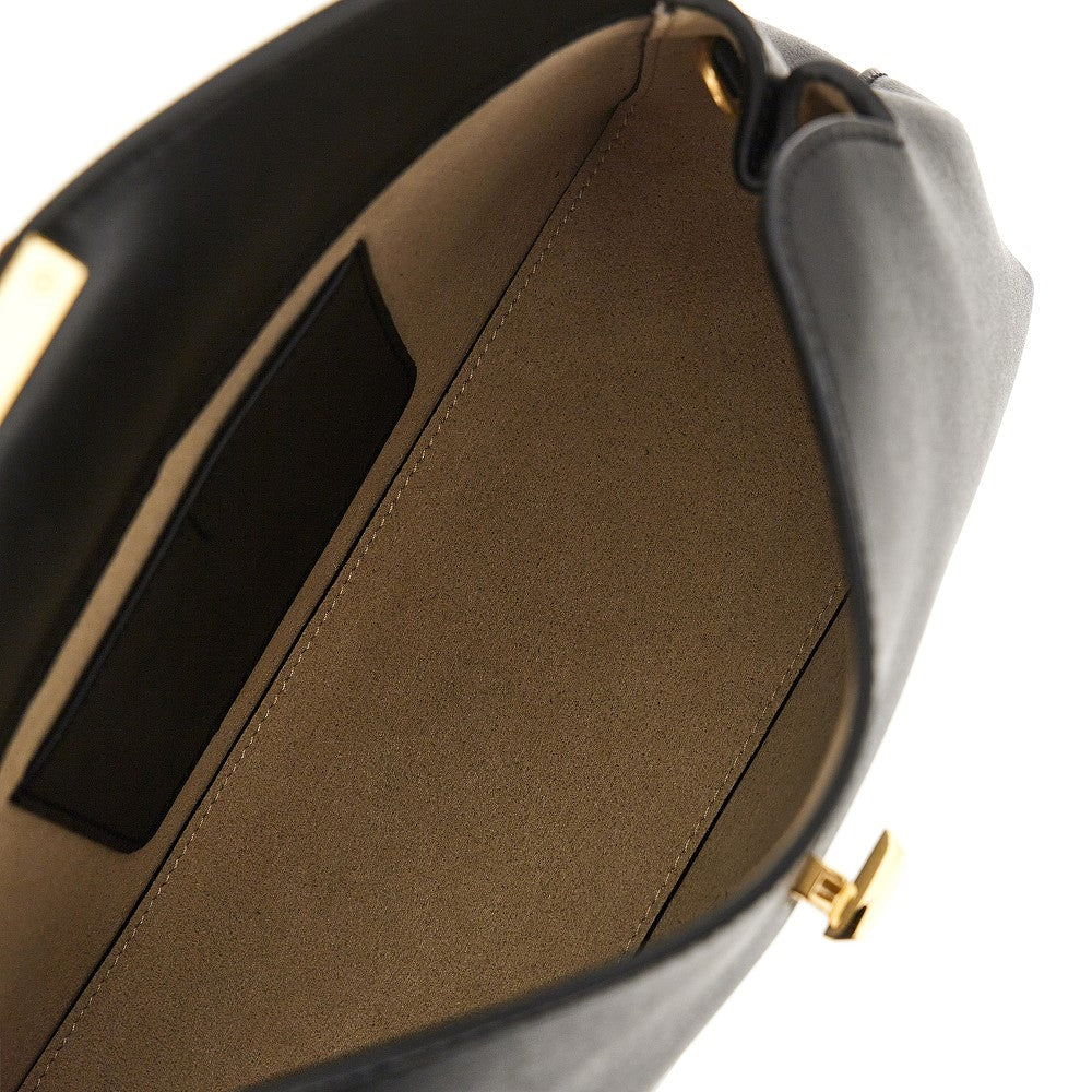 TOTEME Leather 'T-lock' clutch