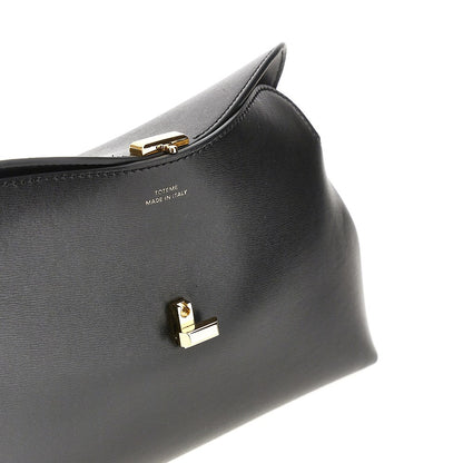 TOTEME Leather 'T-lock' clutch
