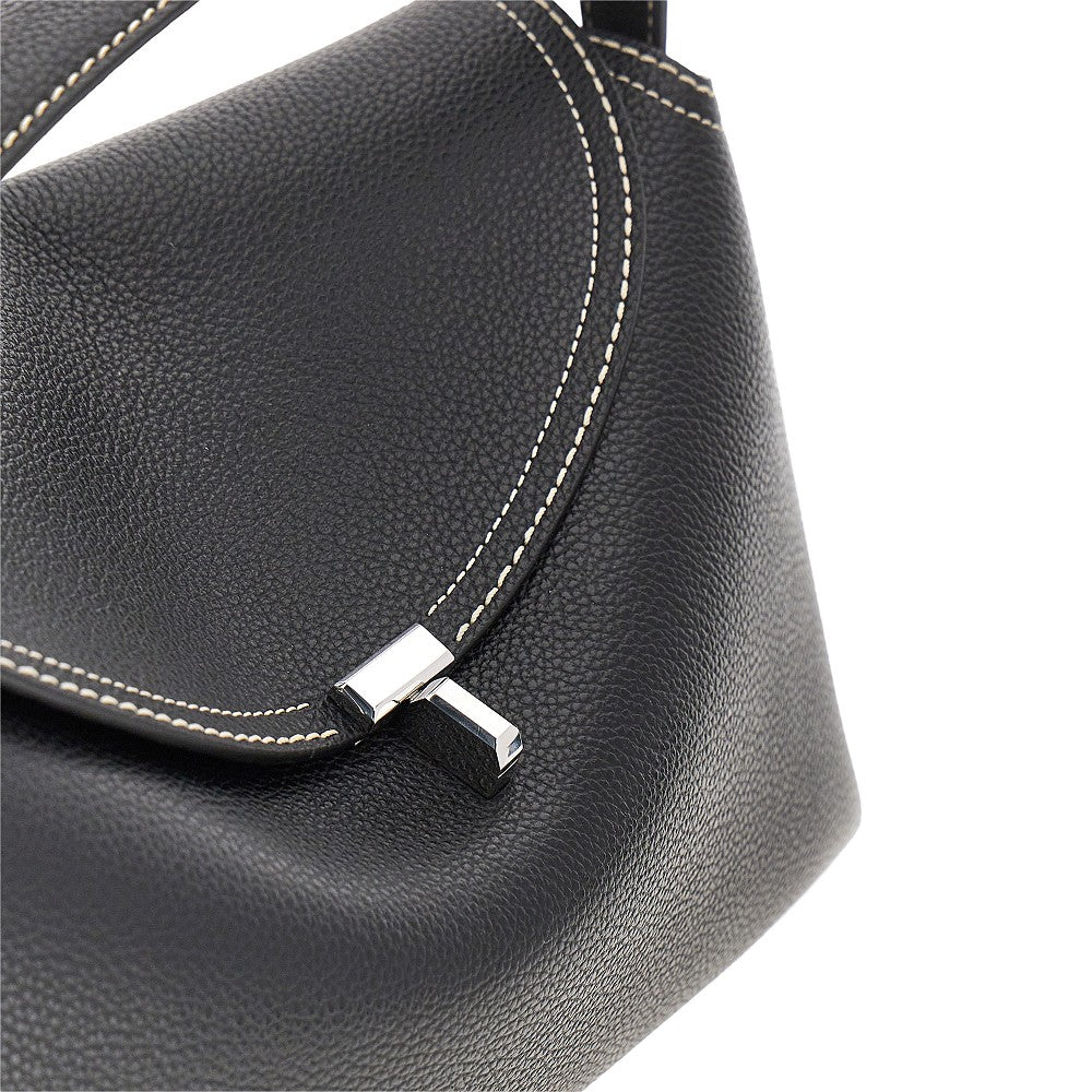 TOTEME T-Lock' grained leather top-handle bag