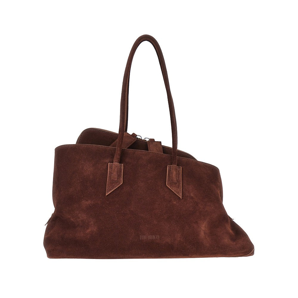 THE ATTICO Suede leather medium 'La Passeggiata' bag