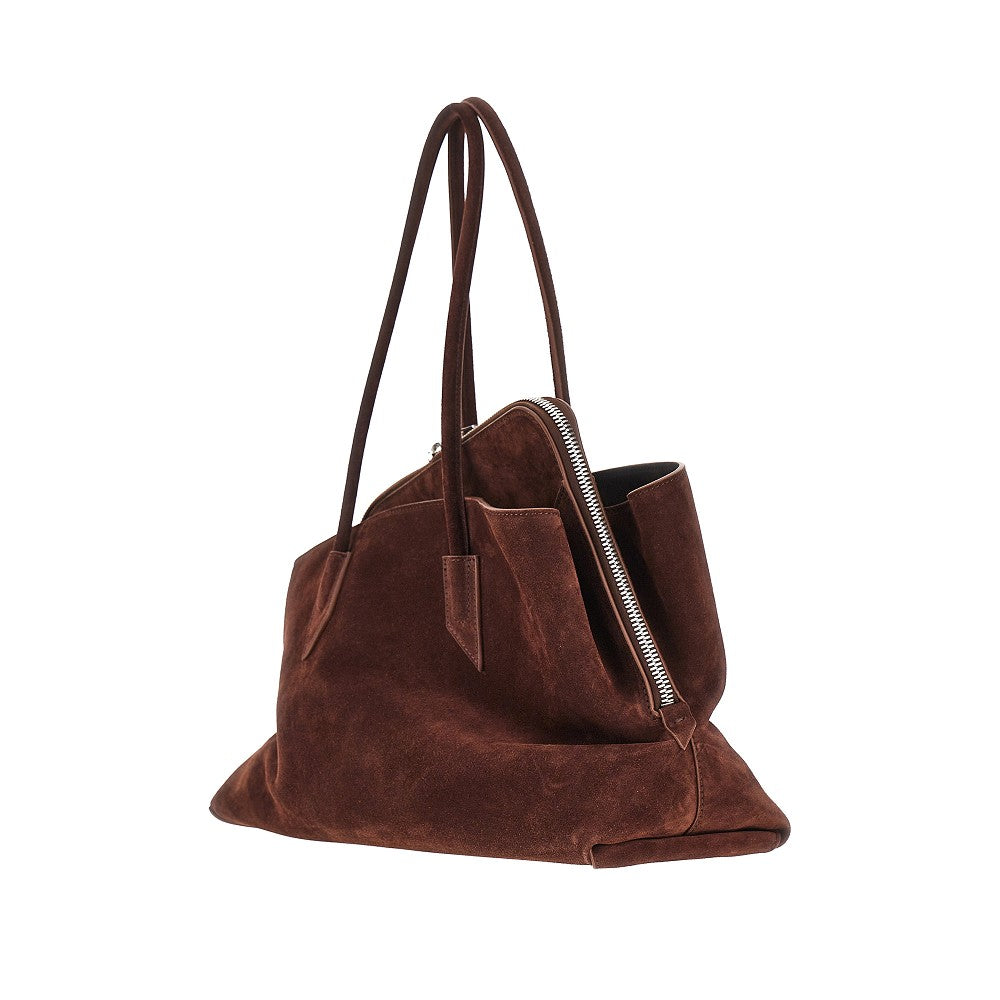 THE ATTICO Suede leather medium 'La Passeggiata' bag