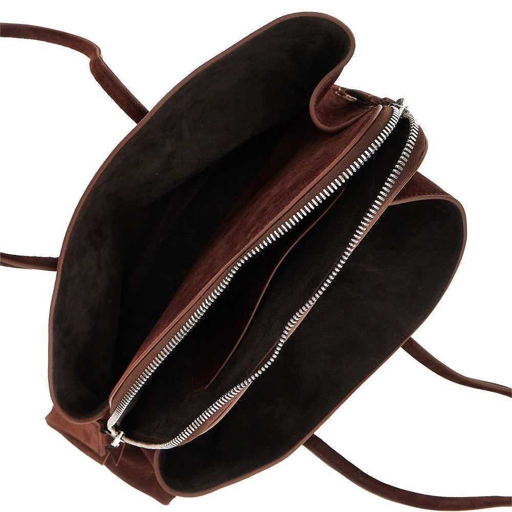THE ATTICO Suede leather medium 'La Passeggiata' bag