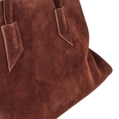 THE ATTICO Suede leather medium 'La Passeggiata' bag