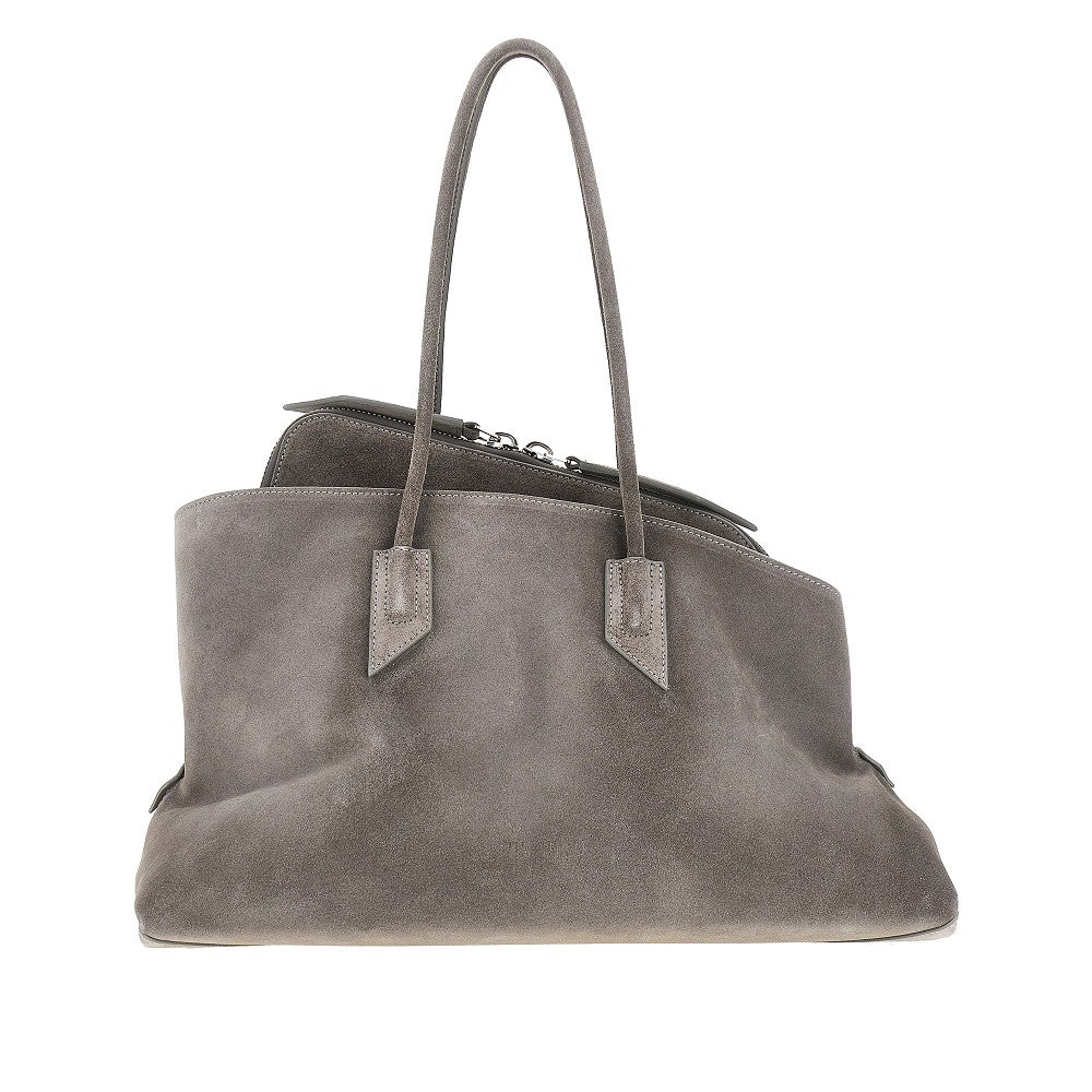 THE ATTICO Suede leather medium 'La Passeggiata' bag
