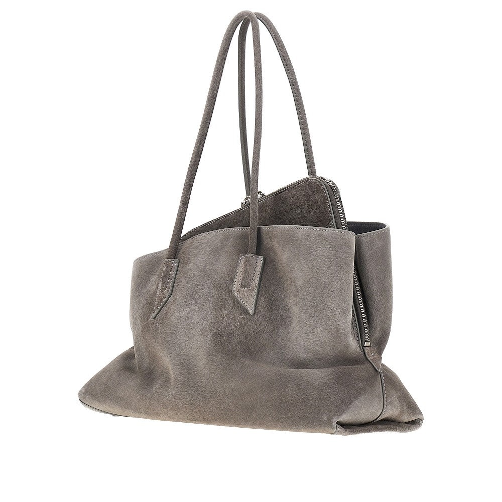 THE ATTICO Suede leather medium 'La Passeggiata' bag