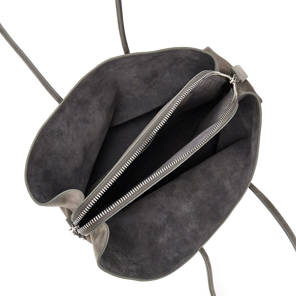 THE ATTICO Suede leather medium 'La Passeggiata' bag