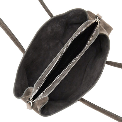 THE ATTICO Suede leather small 'La Passeggiata' bag