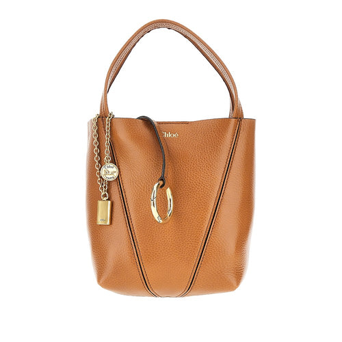 CHLOE' Grained leather small 'Spin' bag