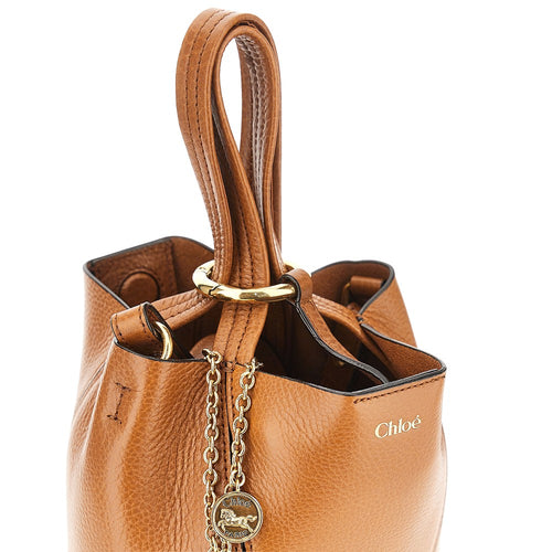 CHLOE' Grained leather small 'Spin' bag
