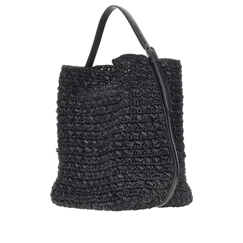 TOTEME Woven raffia 'Belted' tote bag