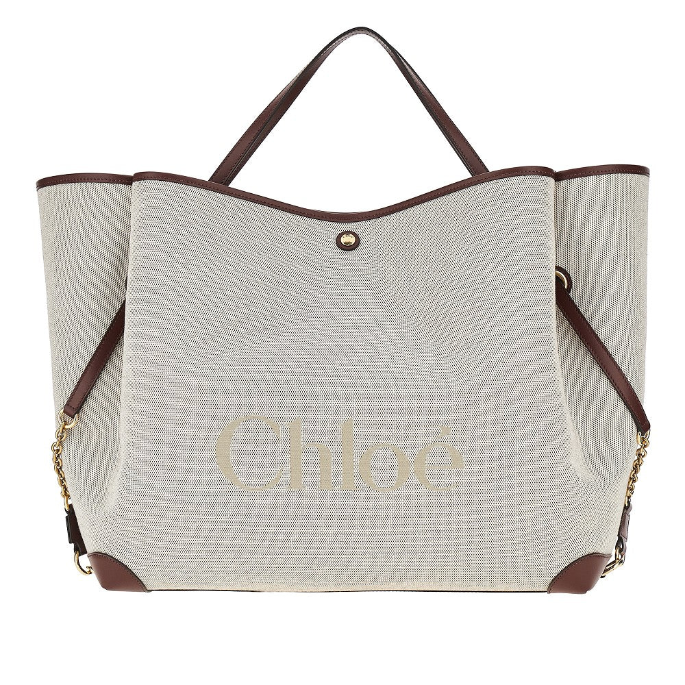 Chloé Canvas large 'Chloé Clover' shopping bag