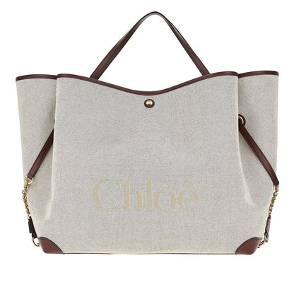 Chloé Canvas large 'Chloé Clover' shopping bag