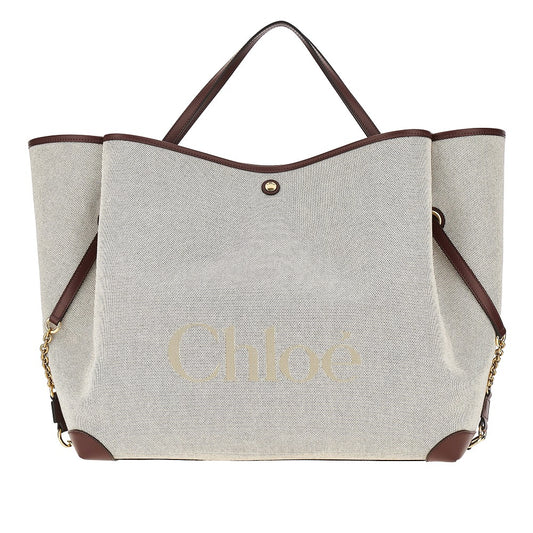 Chloé Canvas large 'Chloé Clover' shopping bag