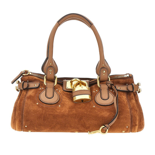 CHLOE' Suede leather 'Paddington' bag