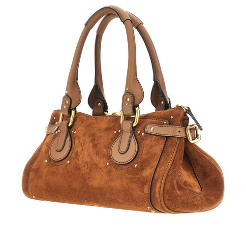 CHLOE' Suede leather 'Paddington' bag