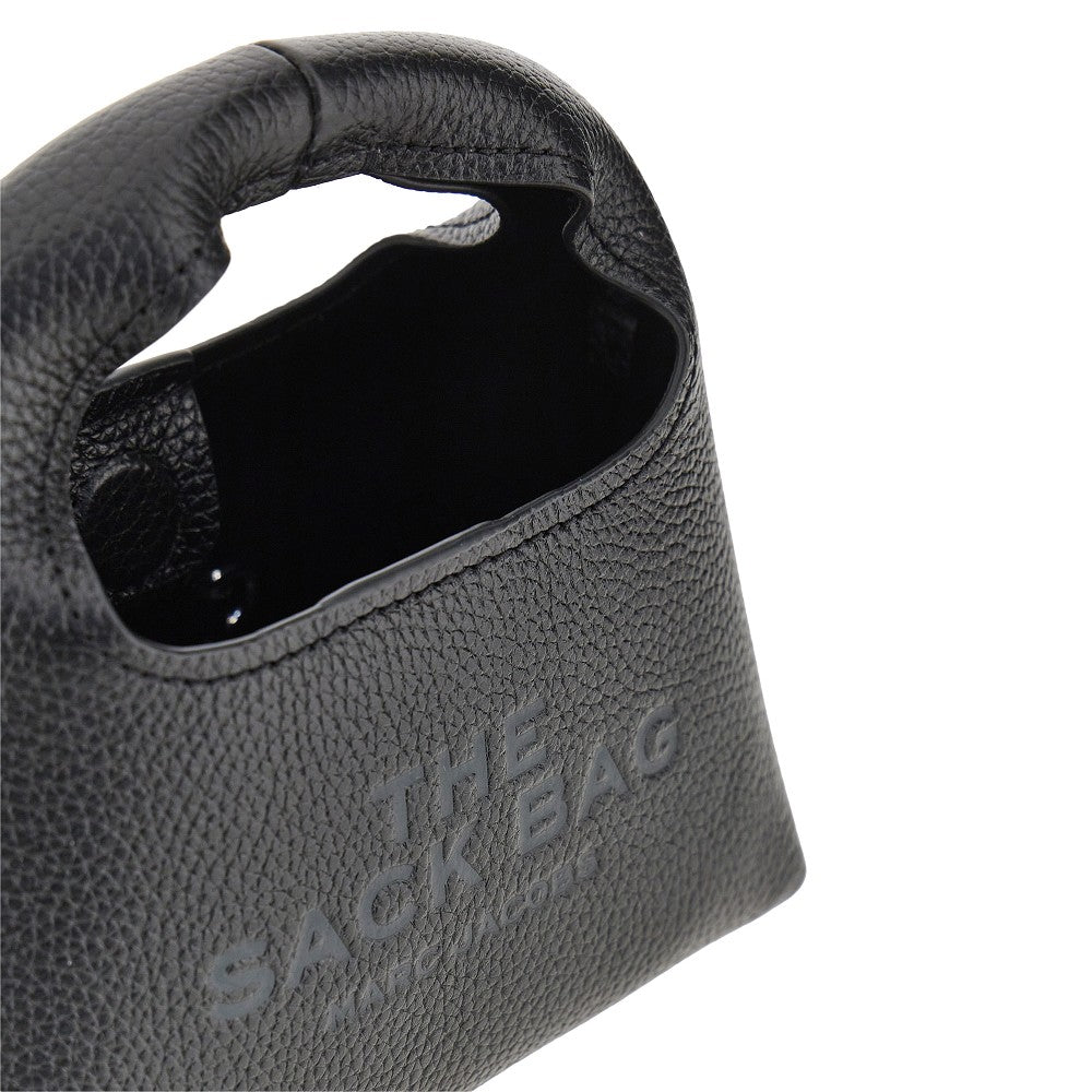 MARC JACOBS Grained leather micro 'The Sack' bag