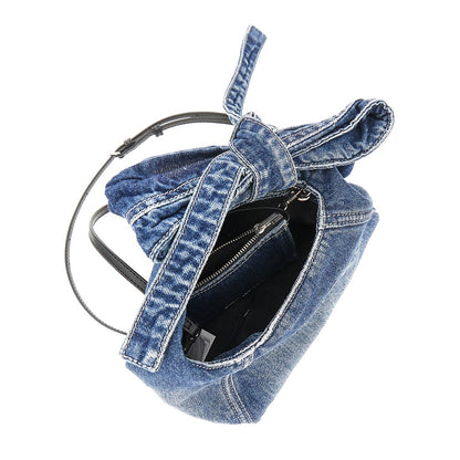 MARC JACOBS Denim 'The sack bag' handbag