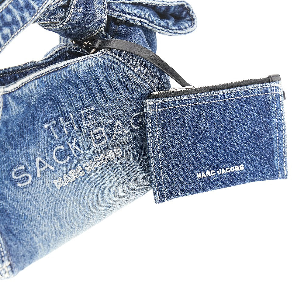 MARC JACOBS Denim 'The sack bag' handbag