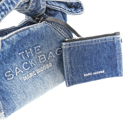 MARC JACOBS Denim 'The sack bag' handbag