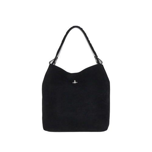Vivienne Westwood Suede leather large 'Lottie' shoulder bag