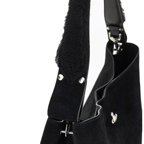 Vivienne Westwood Suede leather large 'Lottie' shoulder bag