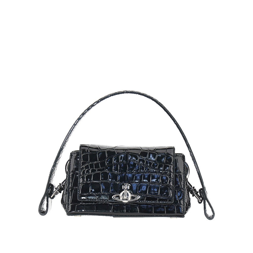 Vivienne Westwood Croco-embossed leather small 'Hazel' bag