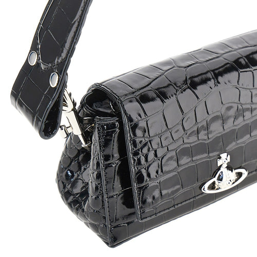 Vivienne Westwood Croco-embossed leather small 'Hazel' bag
