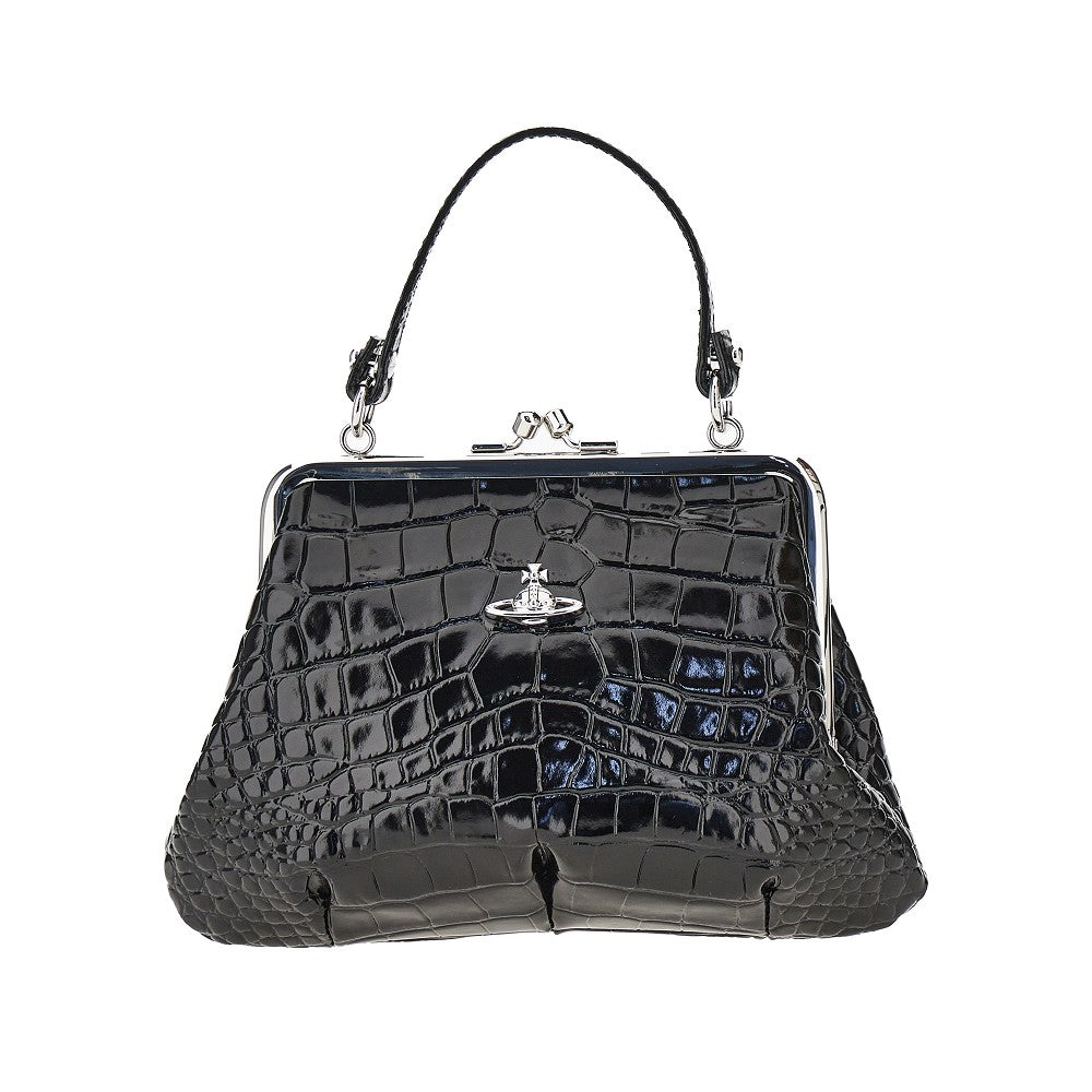 Vivienne Westwood Croco-print leather 'Granny Frame' mini bag
