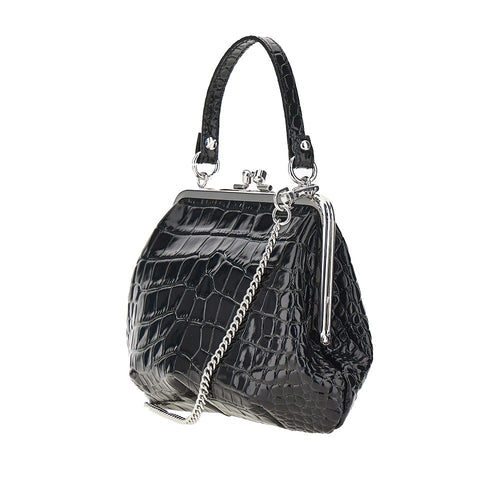 Vivienne Westwood Croco-print leather 'Granny Frame' mini bag