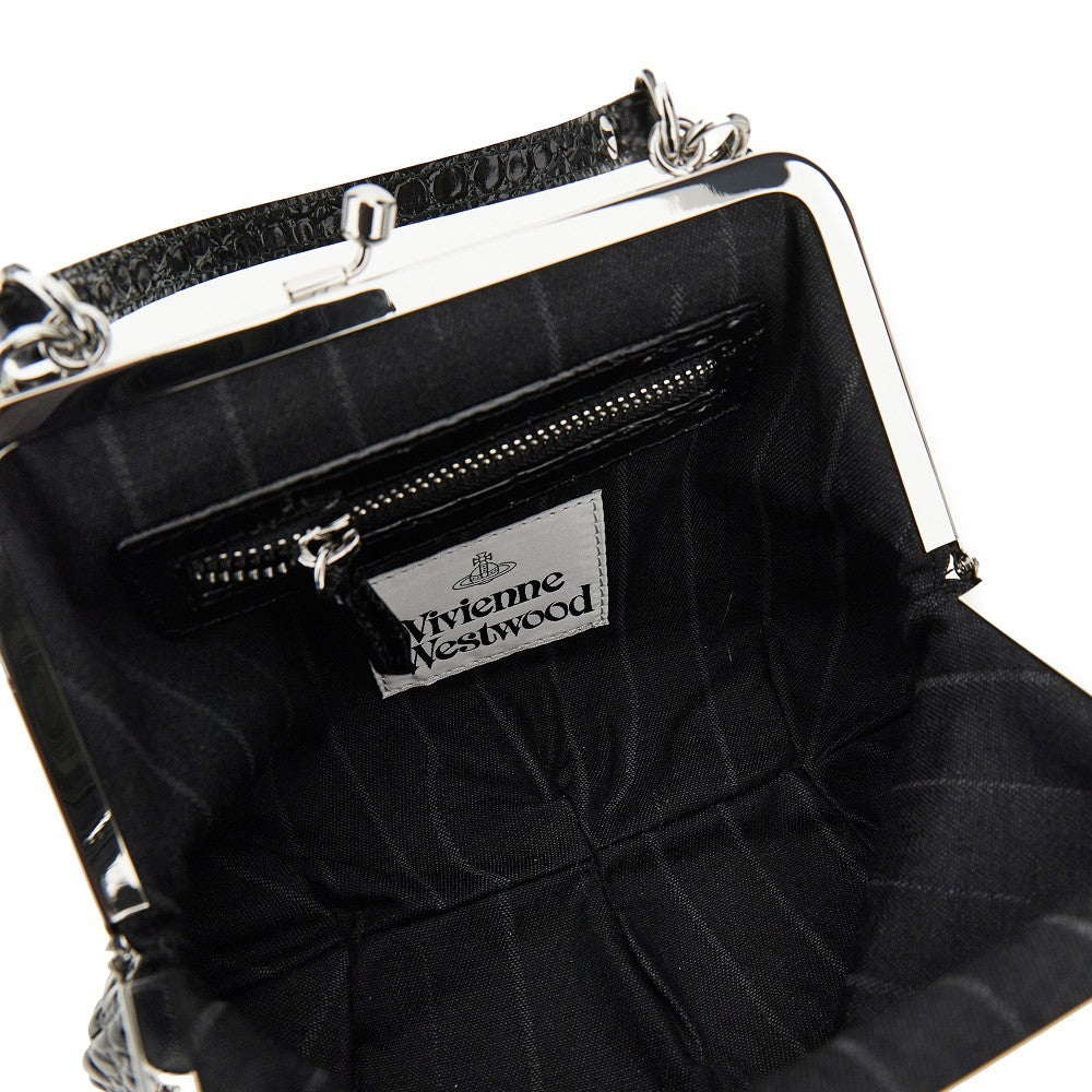 Vivienne Westwood Croco-print leather 'Granny Frame' mini bag