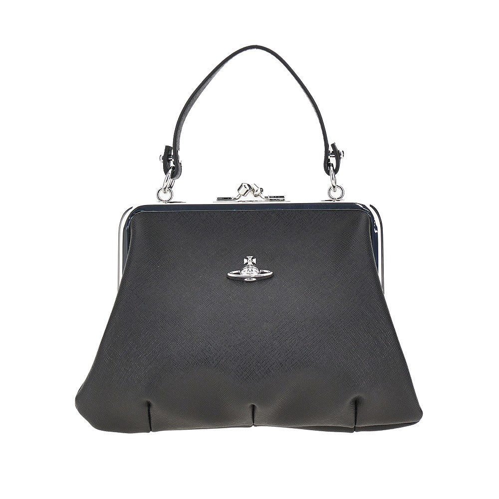 Vivienne Westwood 'Granny Frame' faux saffiano leather bag