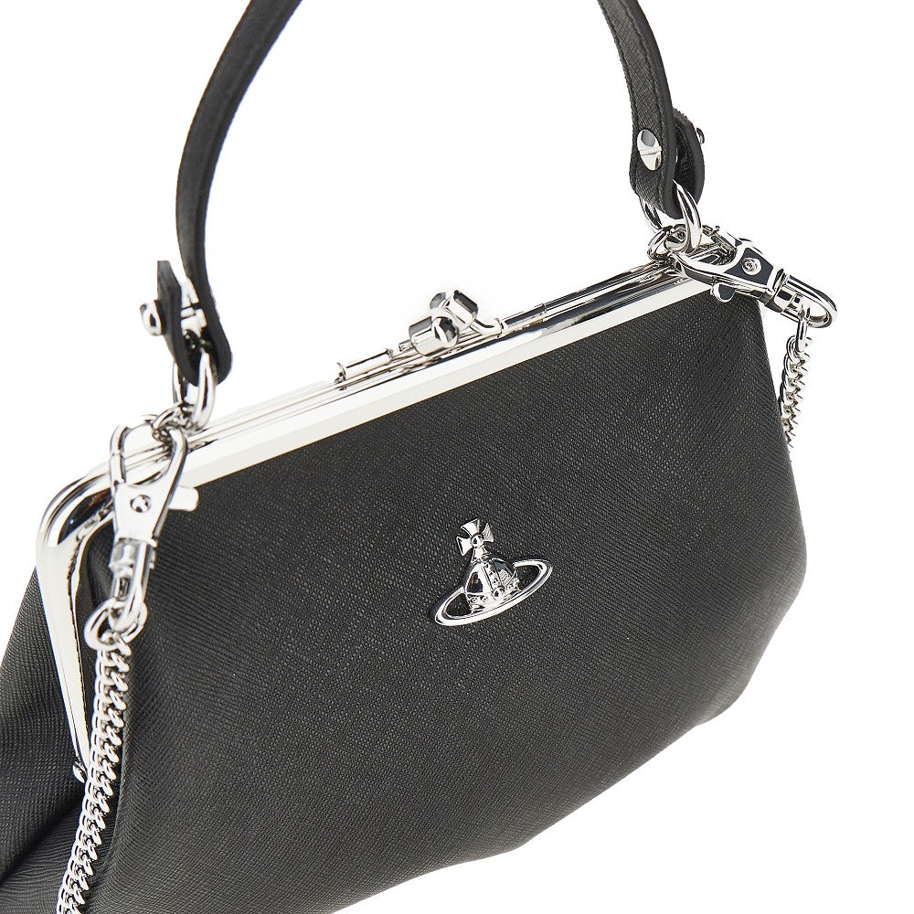 Vivienne Westwood 'Granny Frame' faux saffiano leather bag
