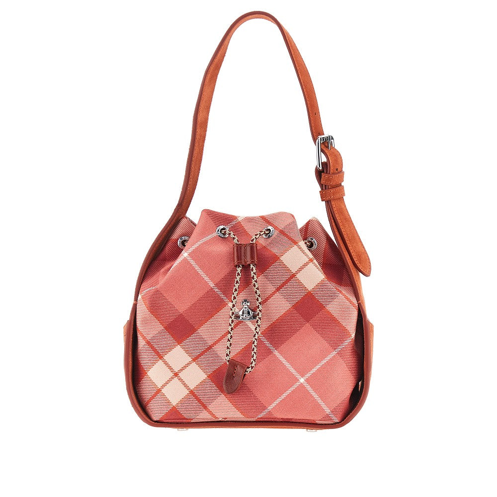 Vivienne Westwood 'Stacey' tartan wool bucket bag
