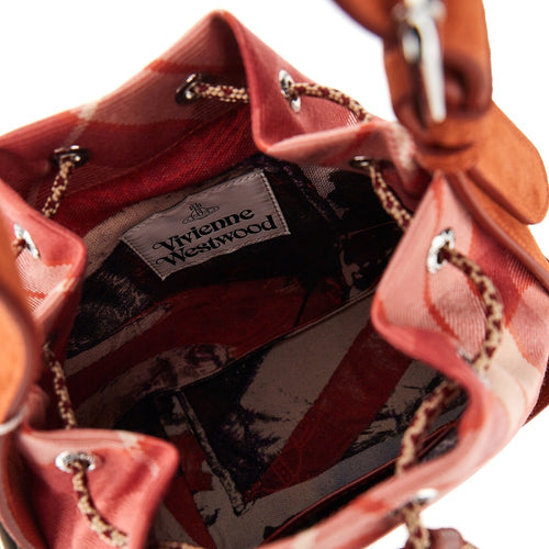 Vivienne Westwood 'Stacey' tartan wool bucket bag