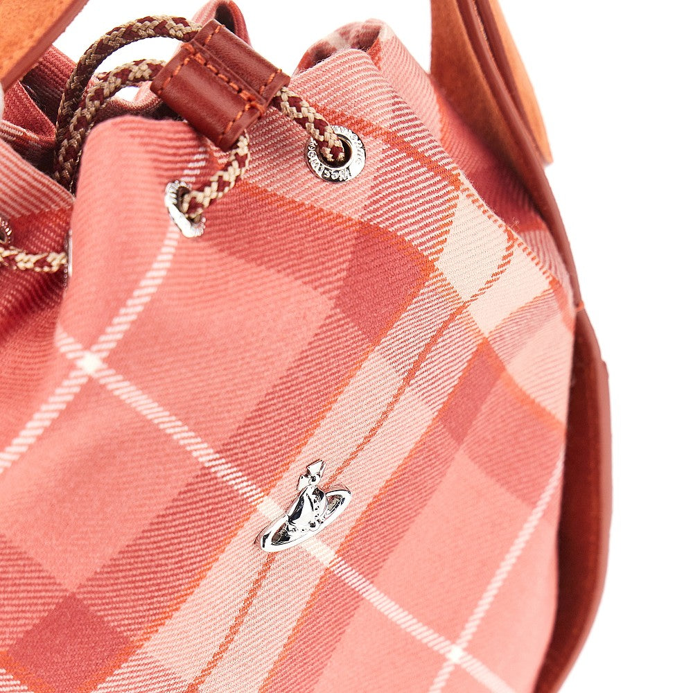 Vivienne Westwood 'Stacey' tartan wool bucket bag