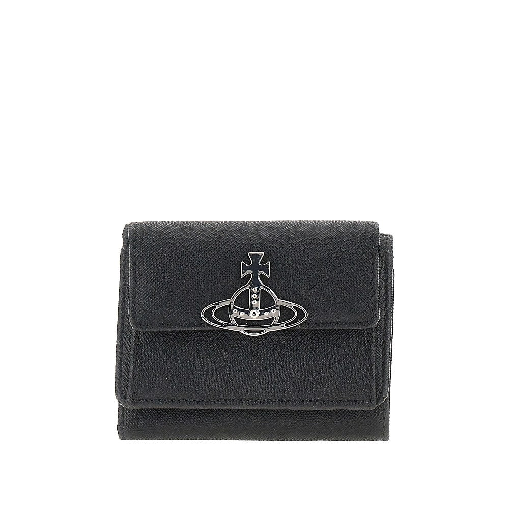 VIVIENNE WESTWOOD Saffiano leather small wallet