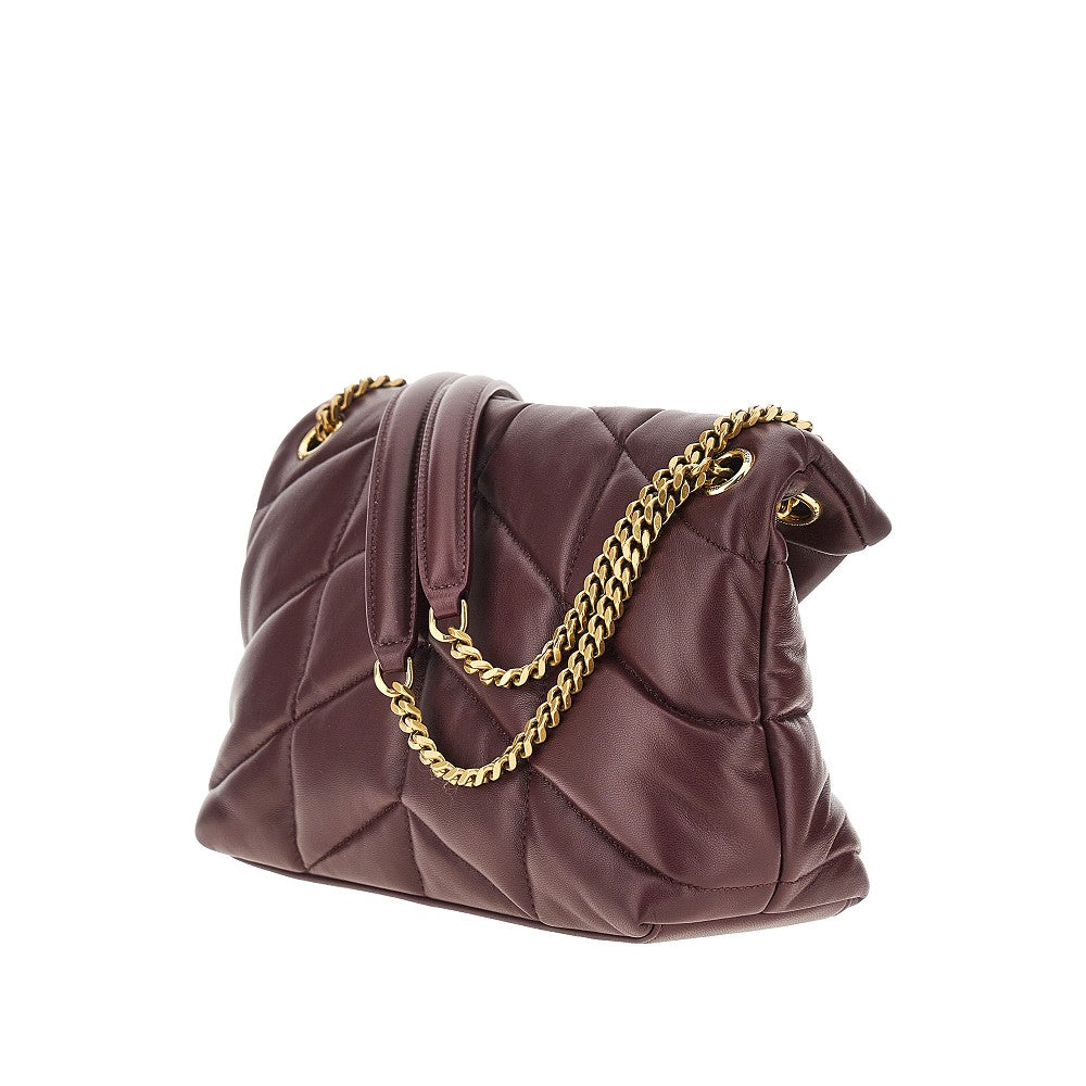 SAINT LAURENT Leather small 'Loulou Puffer' bag