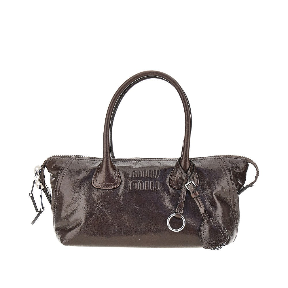 MIU MIU Embossed logo leather bag