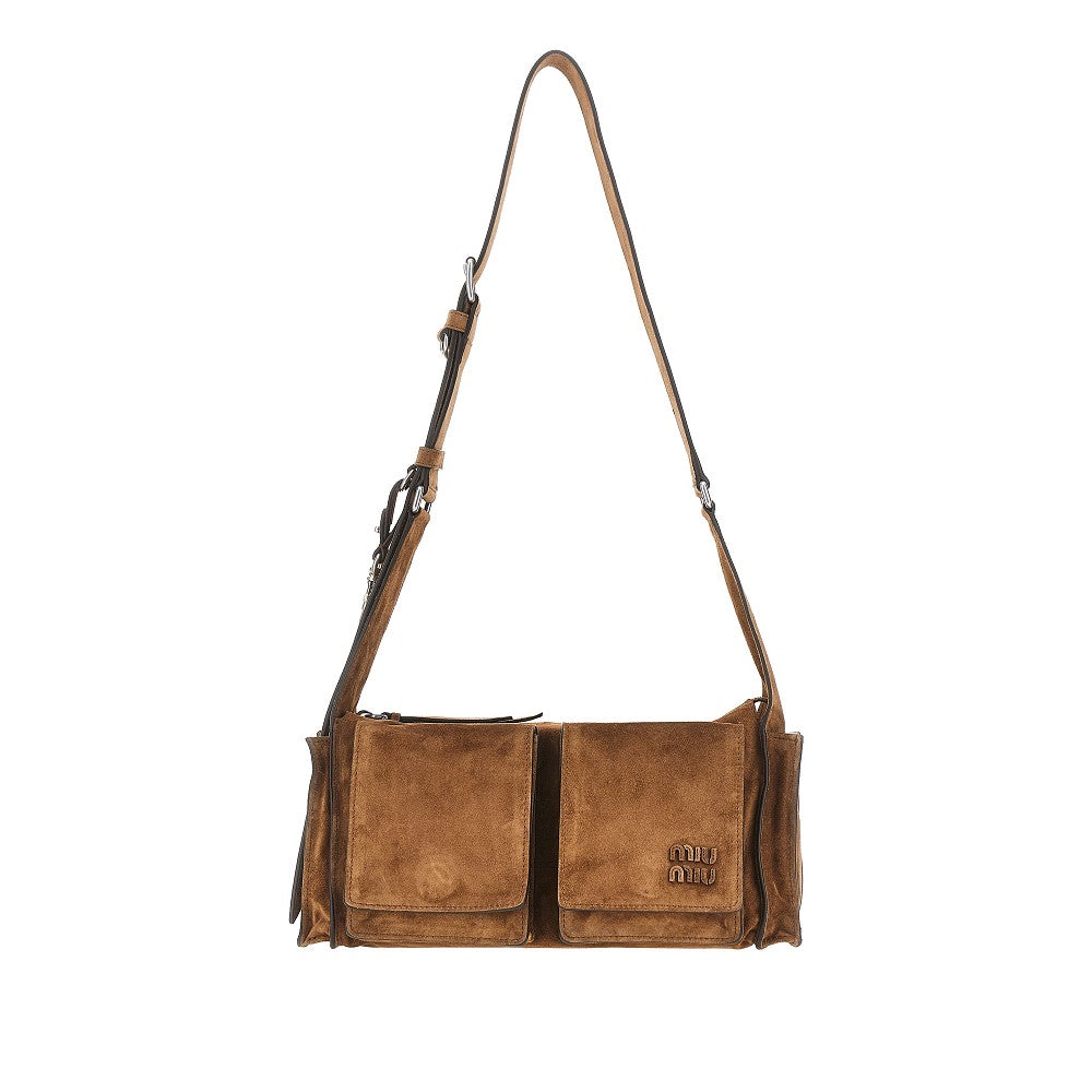 MIU MIU Suede leather Utilitaire bag